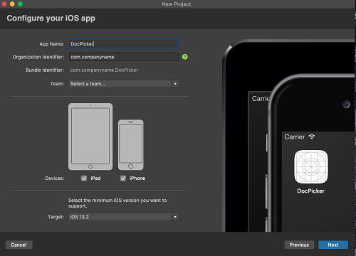 How To Pick A Document In Xamarin.iOS